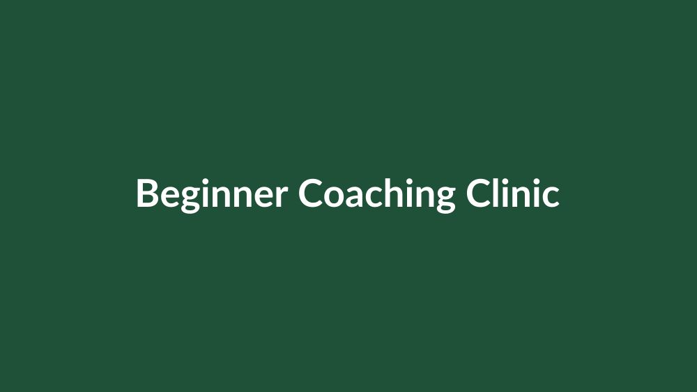 Beginner Recurve Coaching Clinic poster