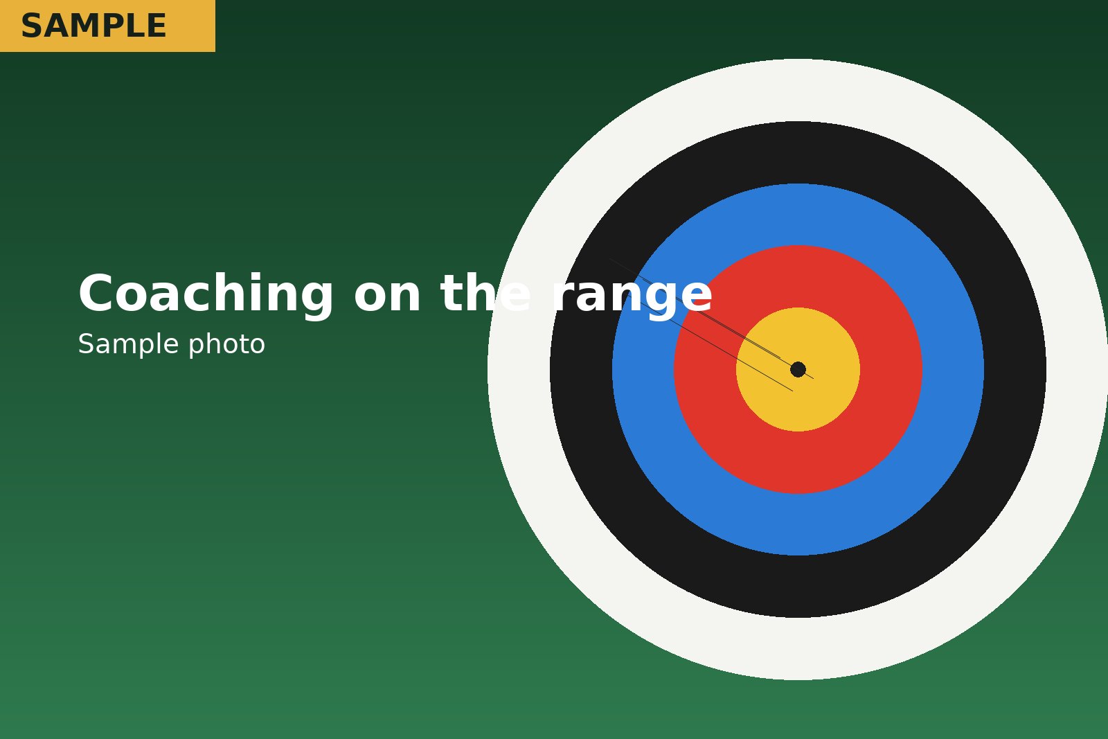 Coaching on the range (sample photo)